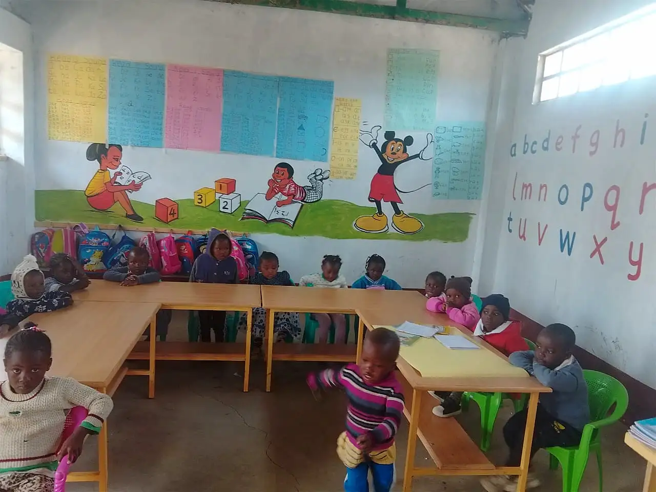 Preschool learners in class