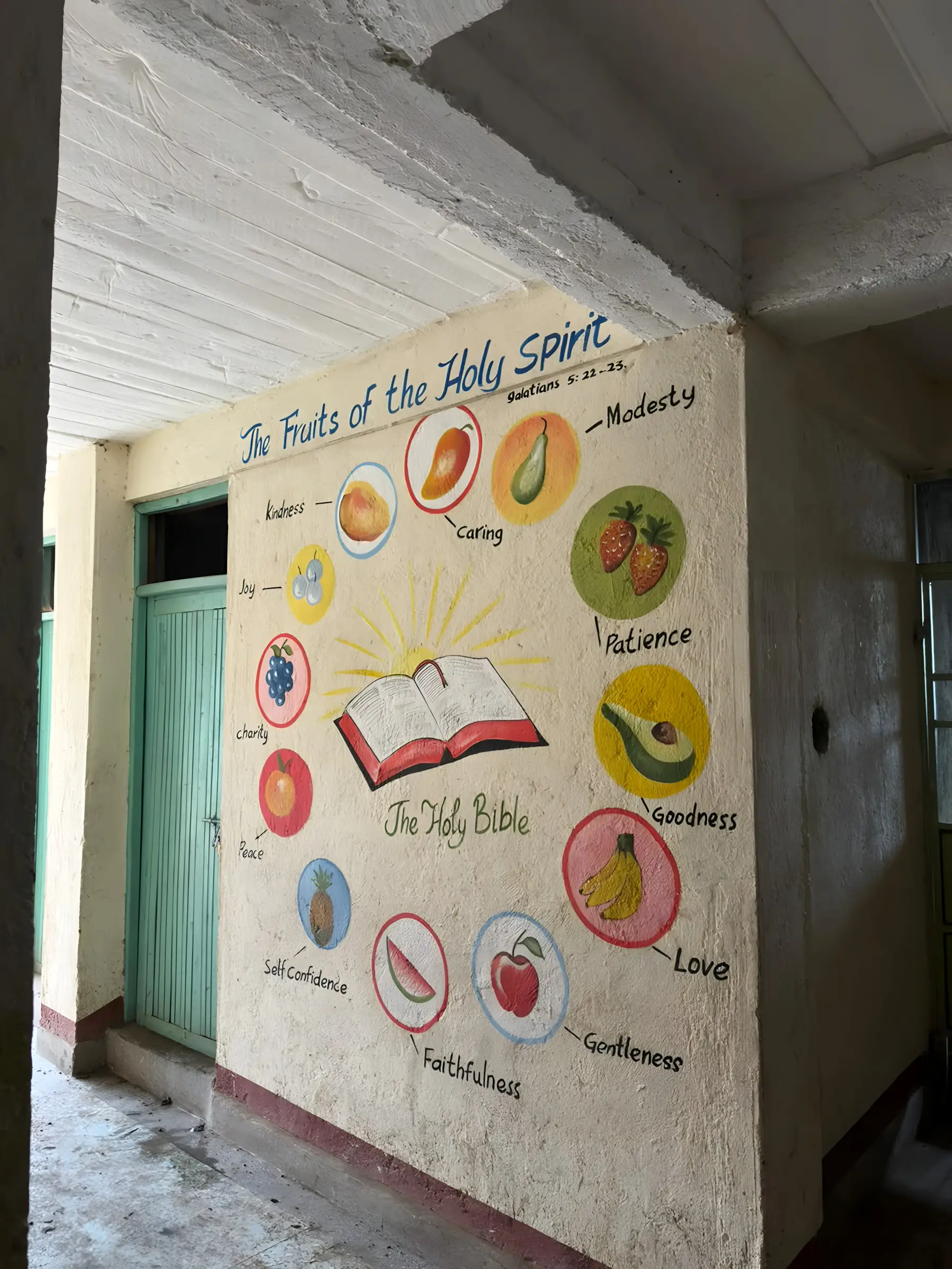 The Fruits of the Holy Spirit mural